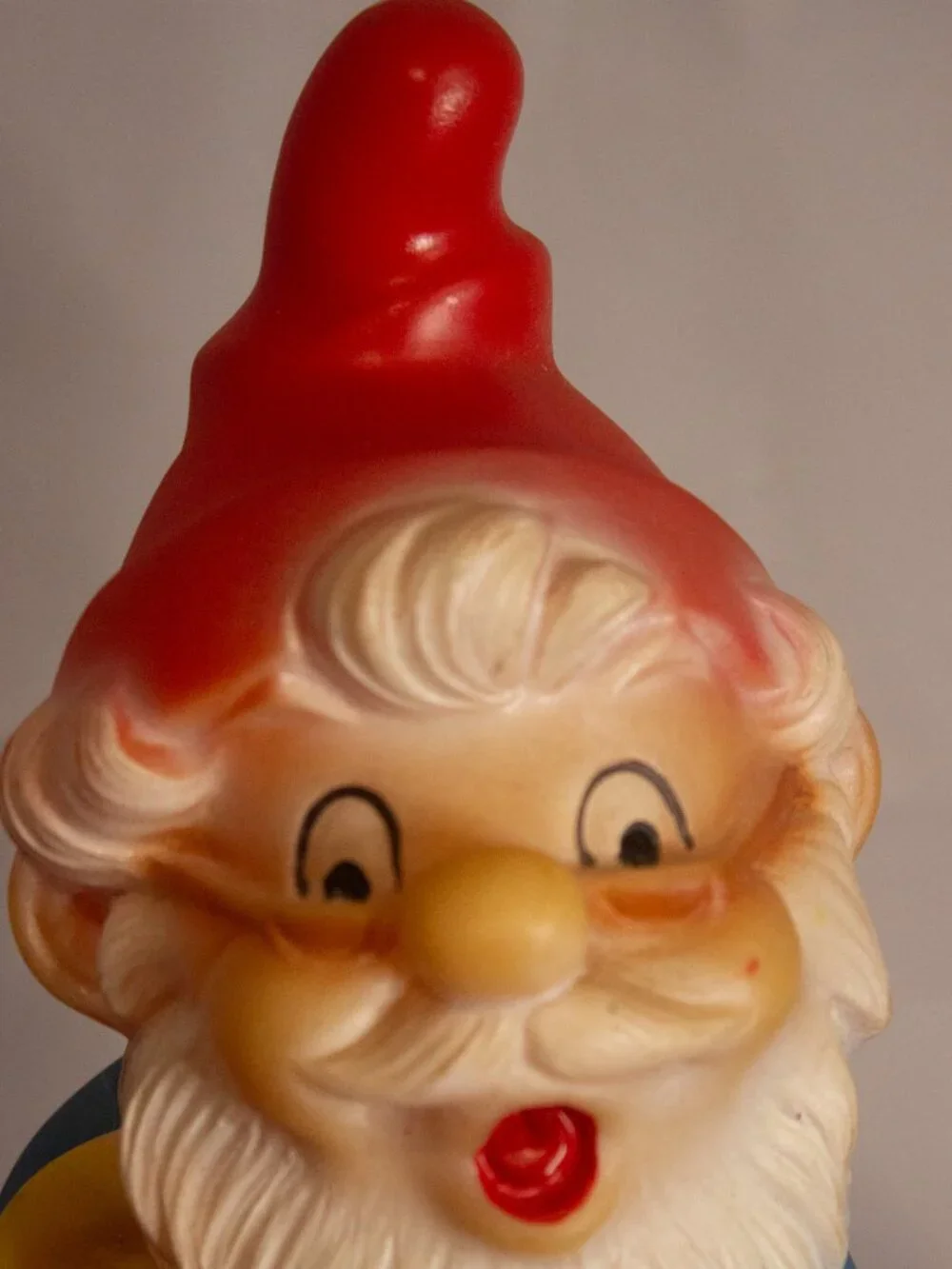 Vintage West Germany Rubber Gnome Figurine – 10”